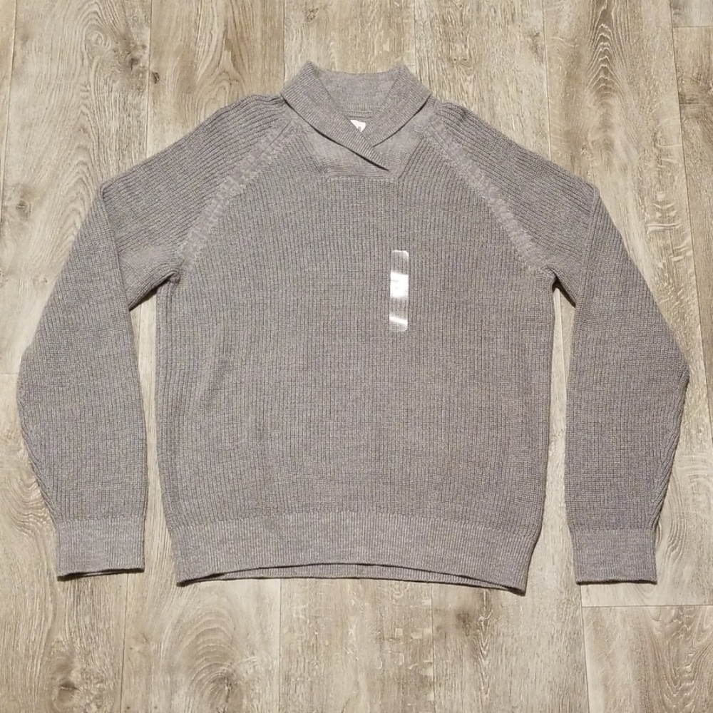 Gap ribbed pullover sweater, gray